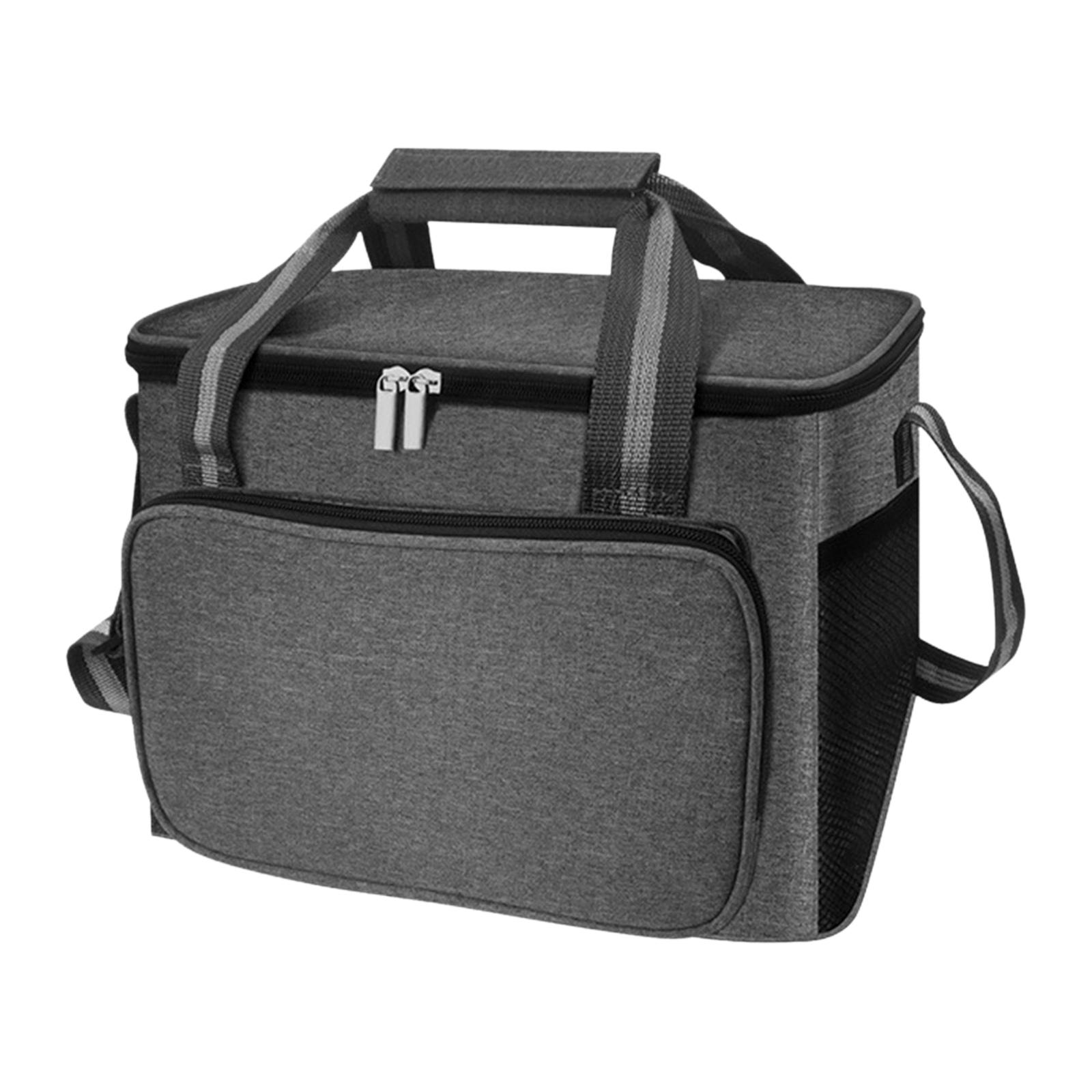 Insulated Lunch Bag Leakproof with Shoulder Strap and Top Handle Grocery Shopping Bag Lunch Cooler Bag for Camping Beach BBQ