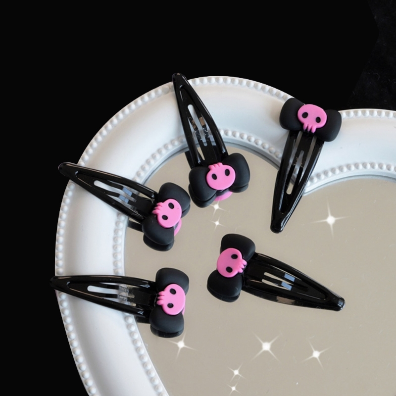Schädel Haarnadel Schleifen Haars pangen Haarnadel Schädel Bobby Pin Schleifen Haars pange Bögen Haarnadel jk Haars pange jk Haarschmuck – Detail 2