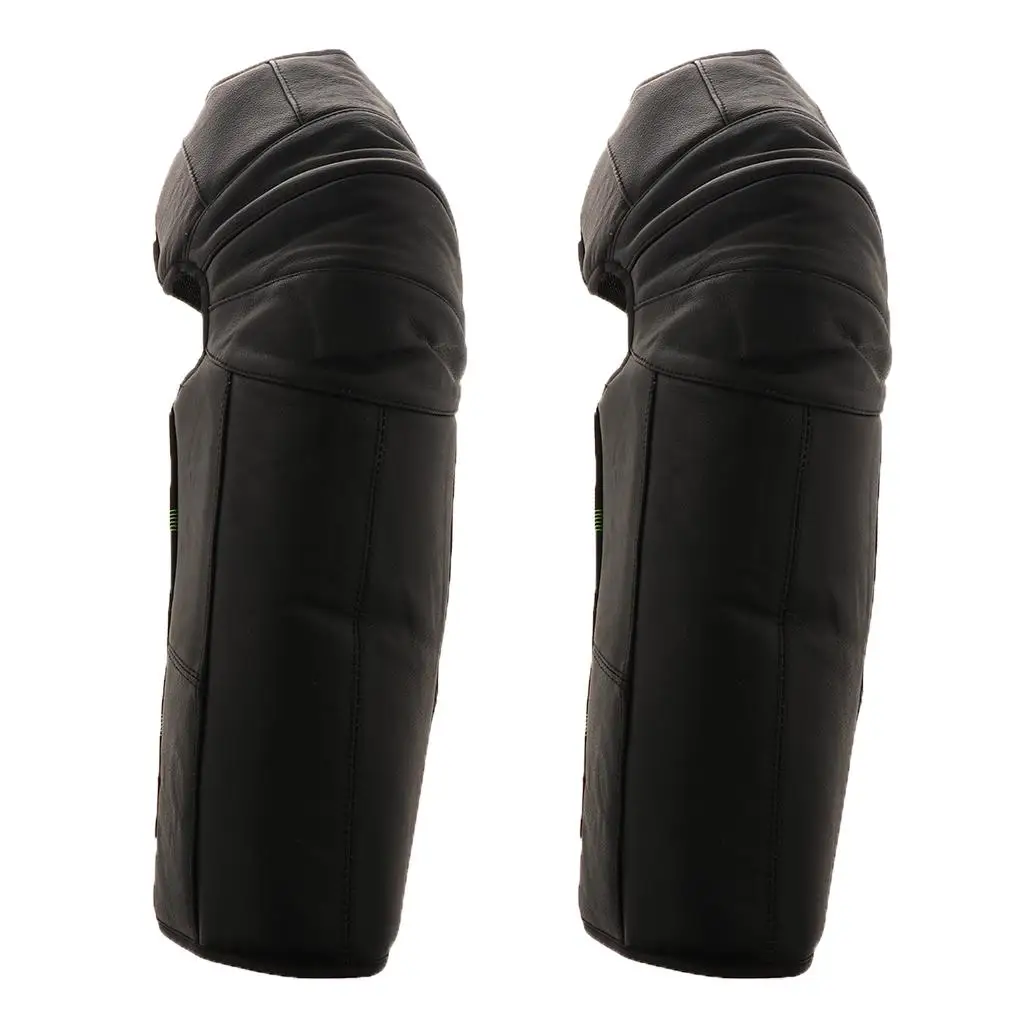 Motorcycle Riding Warm Knee Pads, Winter Knee Brace Hook & Loop Cold-proof for Hiking Riding Skiing Outdoor Sports Black