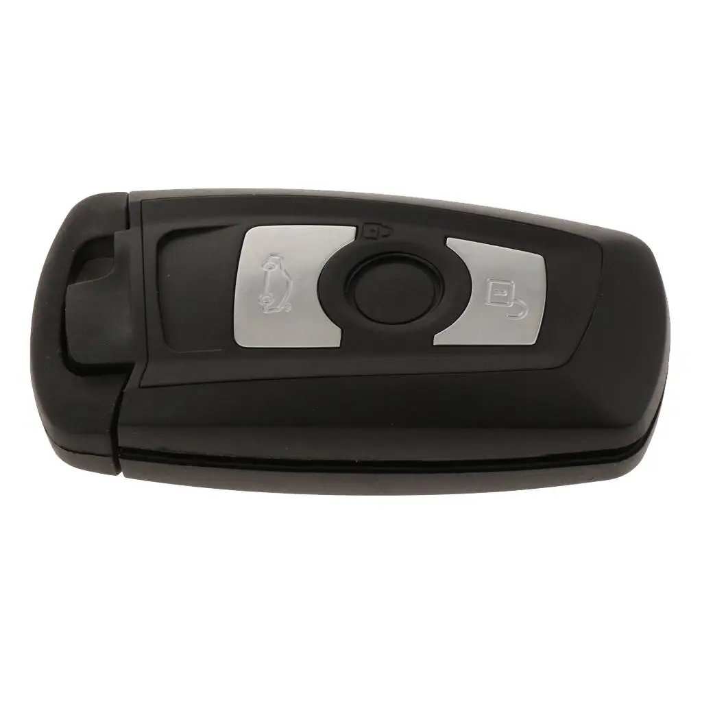(3 Button) Key Fob Keyless Entry Remote Flip Shell Case & Pad fits for BMW Flip Keys