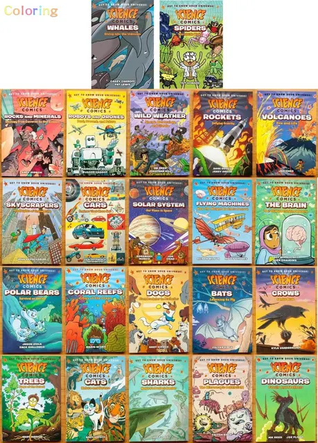 Science Comics Series 23-Book Set, These Illustrated Graphic 