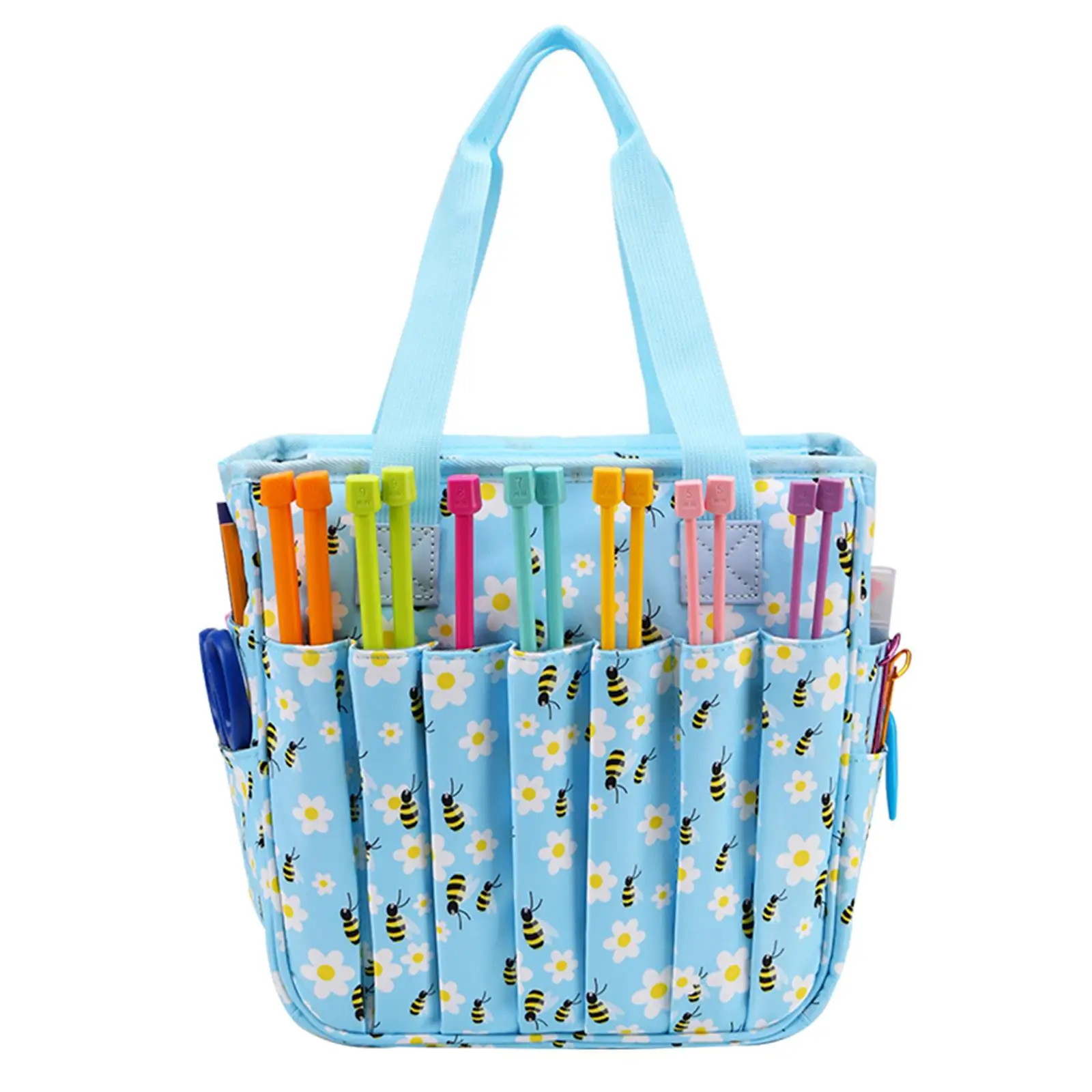 Knitting Tote Bag Organizer Bag Only 600D Oxford Cloth Yarn Tote Large Capacity Crochet Supplies for Crochet Hooks Crochet Bags