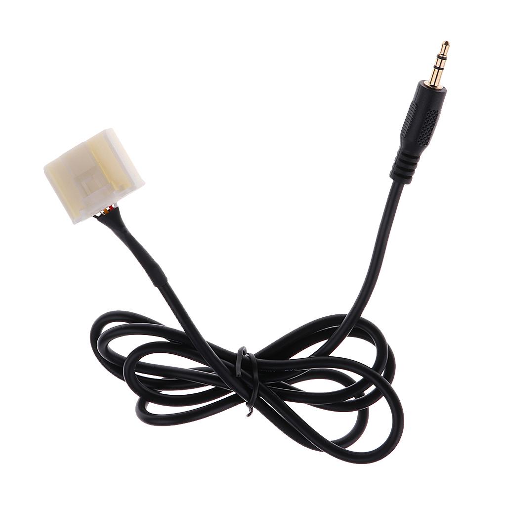 3.5mm AUX Audio Input Cable Adapter Connector For Toyota Camry Corolla Prius