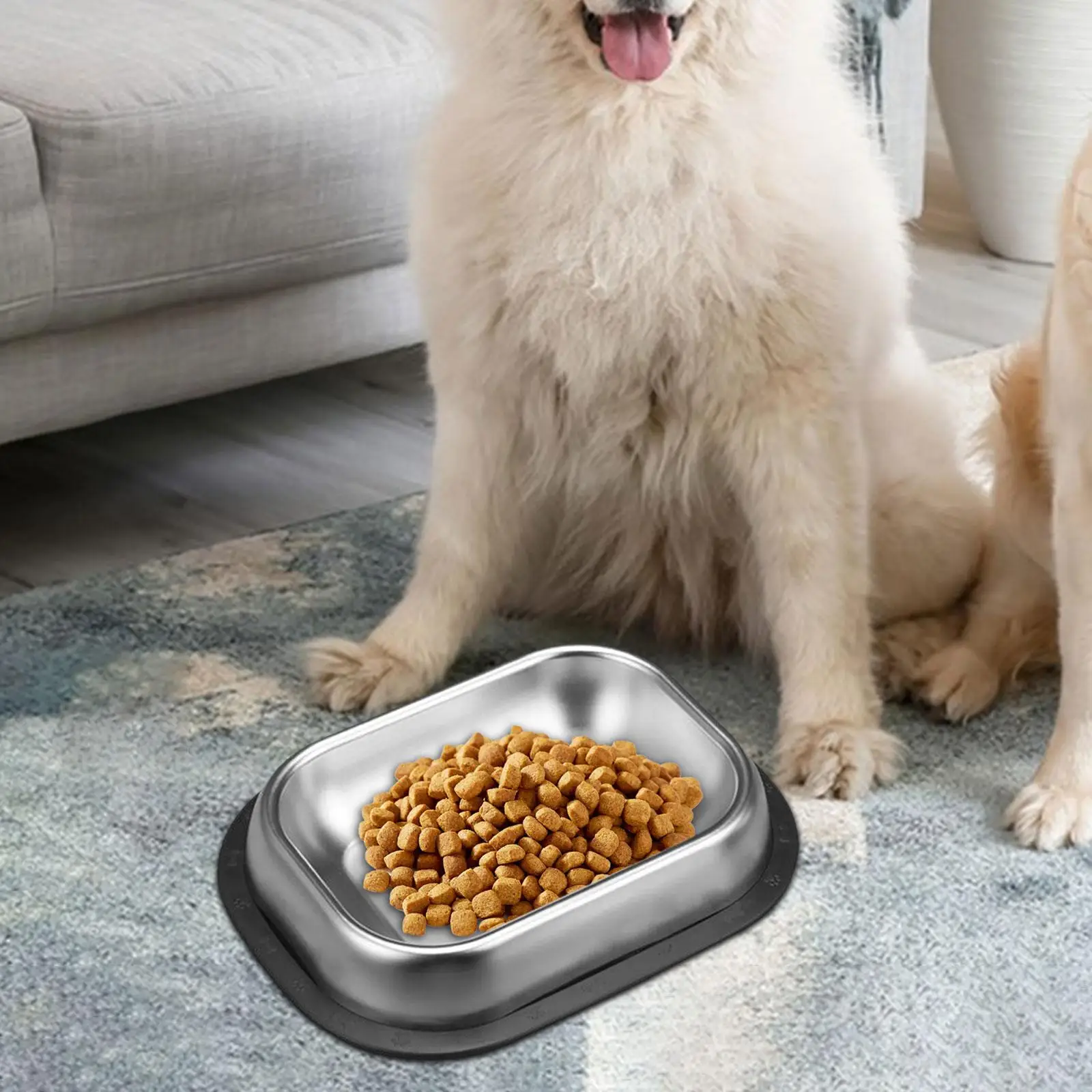 Pet Bowl Drop Resistant Anti Slip Drinking Dogs Cat Food and Water Bowl Raised Cat Water Food Bowl Cat Dish for Food and Water