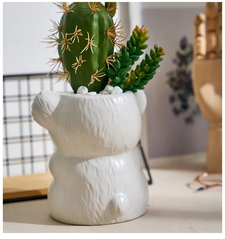 Home Living Decoration Lovely Koala Plant Pot