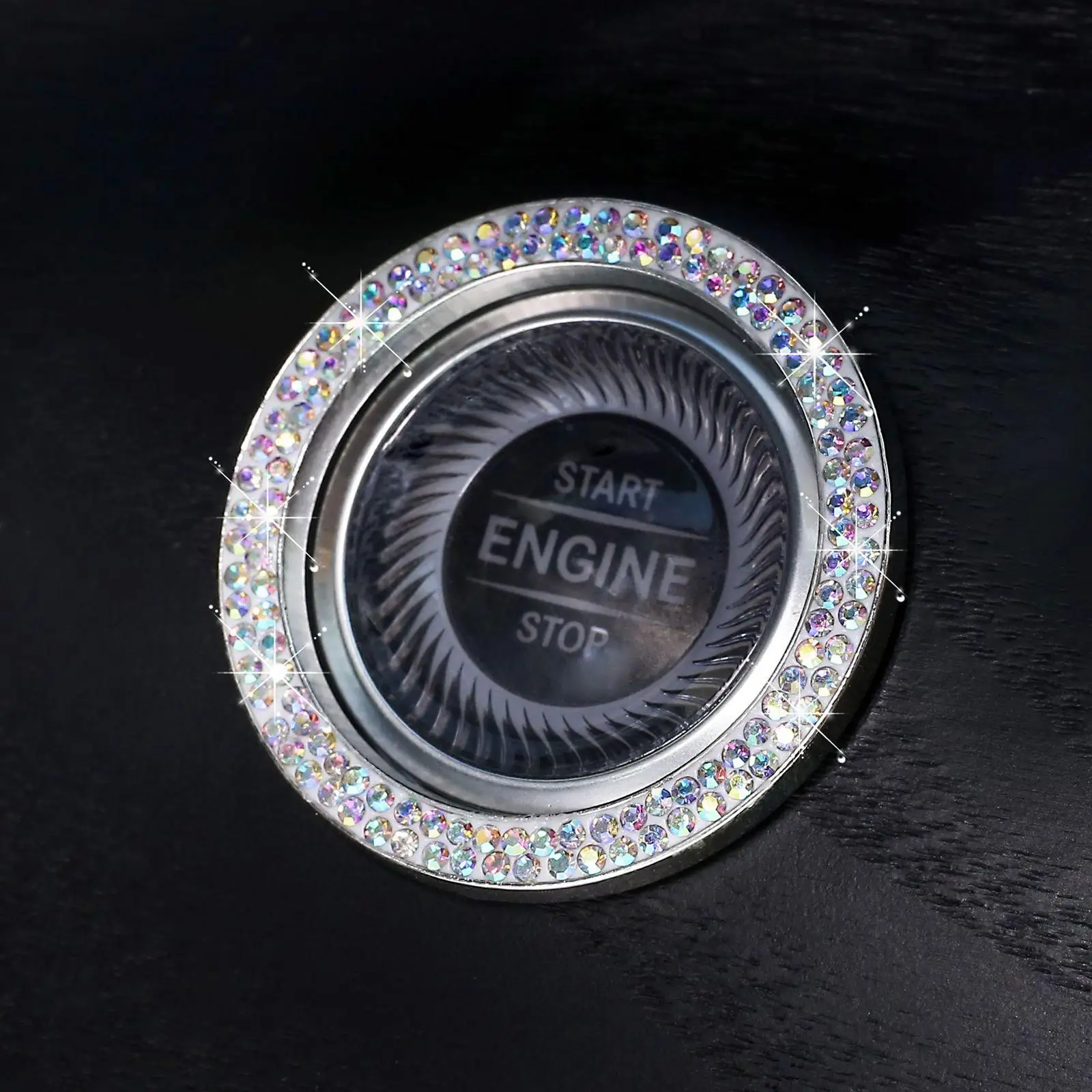 Car Diamond Shiny Start/Stop Button  Knob Decoration  decoration