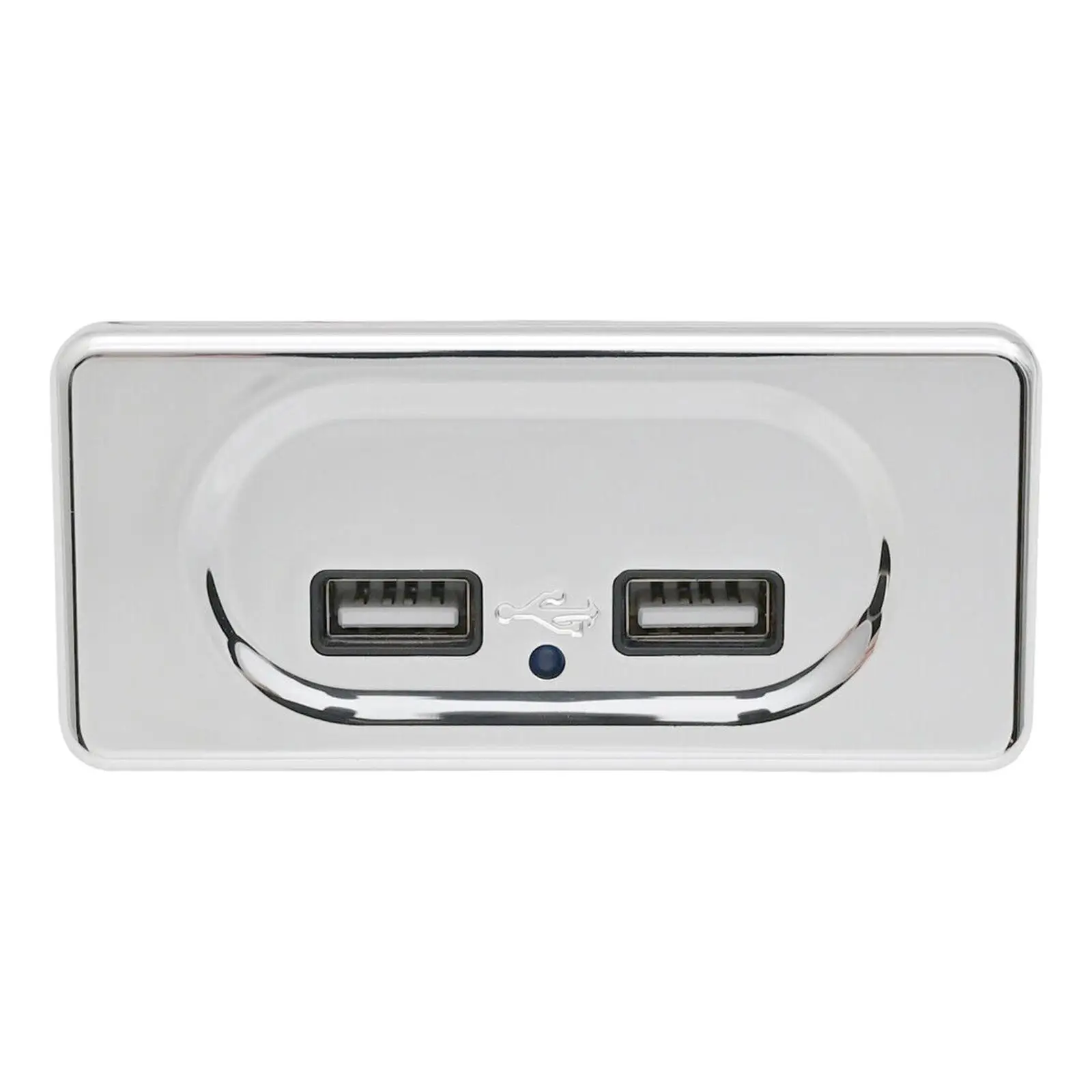 Dual USB Charger Socket Universal Power Adapter Outlet Panel USB Outlet Panel for Car RV Bus USB Devices Digital Camera