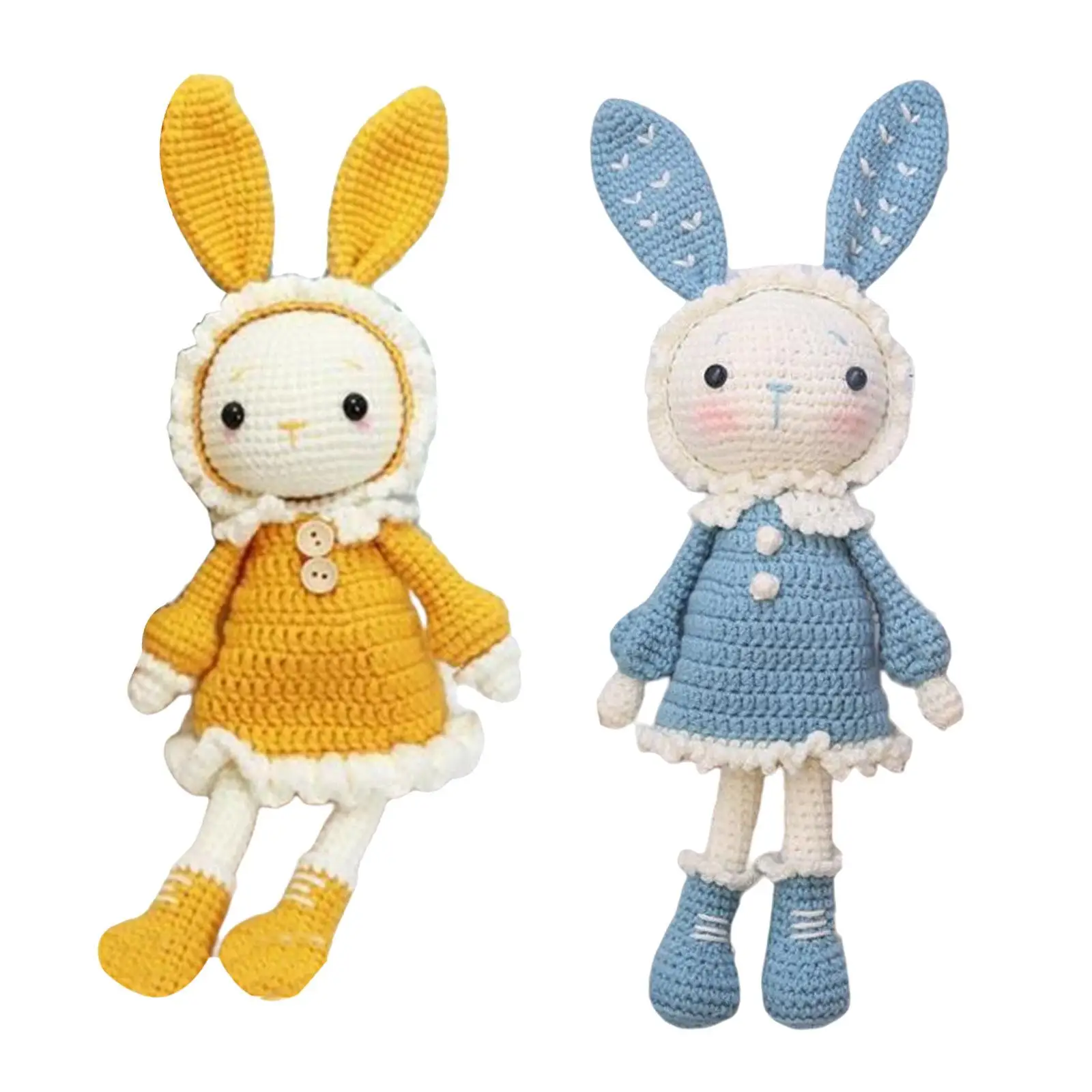 Crochet Kit for Beginners Rabbit Doll for Adults Crochet Craft Set
