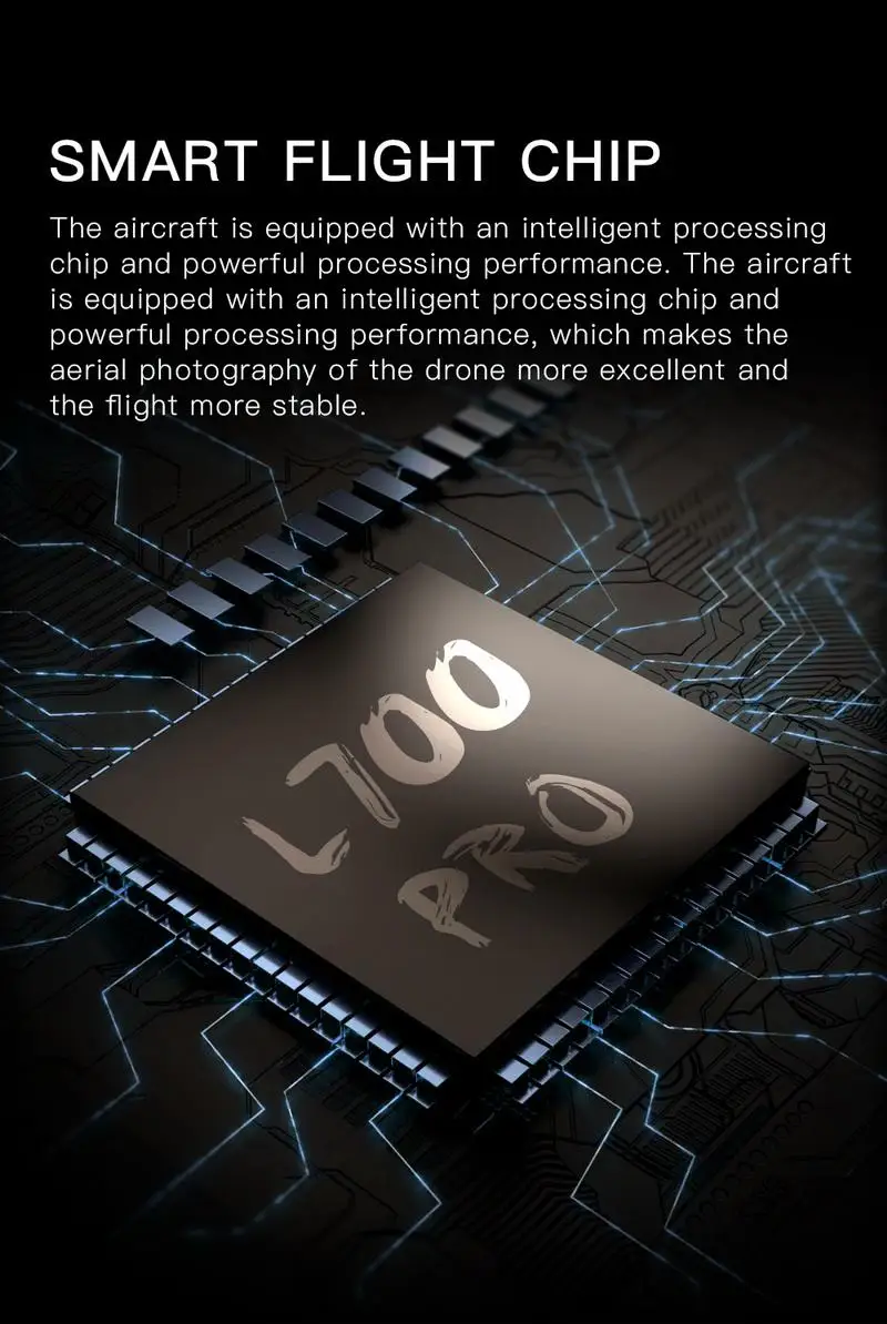 smart flight chip the aircraft is equipped with an intelligent processing chip and powerful