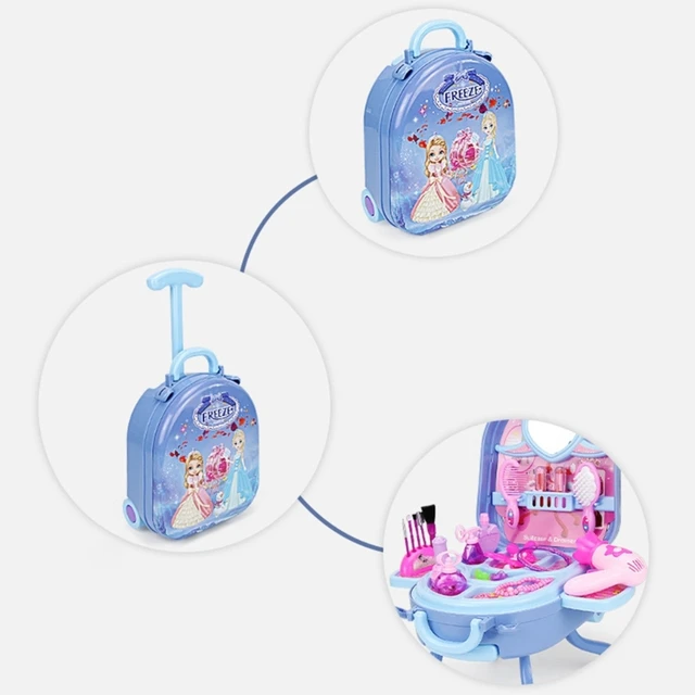 Children Makeup Beauty Box Drawing Toys Girl Cosmetics Set Suitcase Safety  Nontoxic Fun Game festival birthday Kid gift Toy - AliExpress