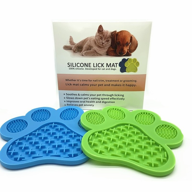 Silicone Pet Dog Feeding Mat Dogs Lick Pad Feeder Food Licking Eating Slow  Treat lickimat Bowl Puppy Puzzle Toys Dish dispenser - AliExpress