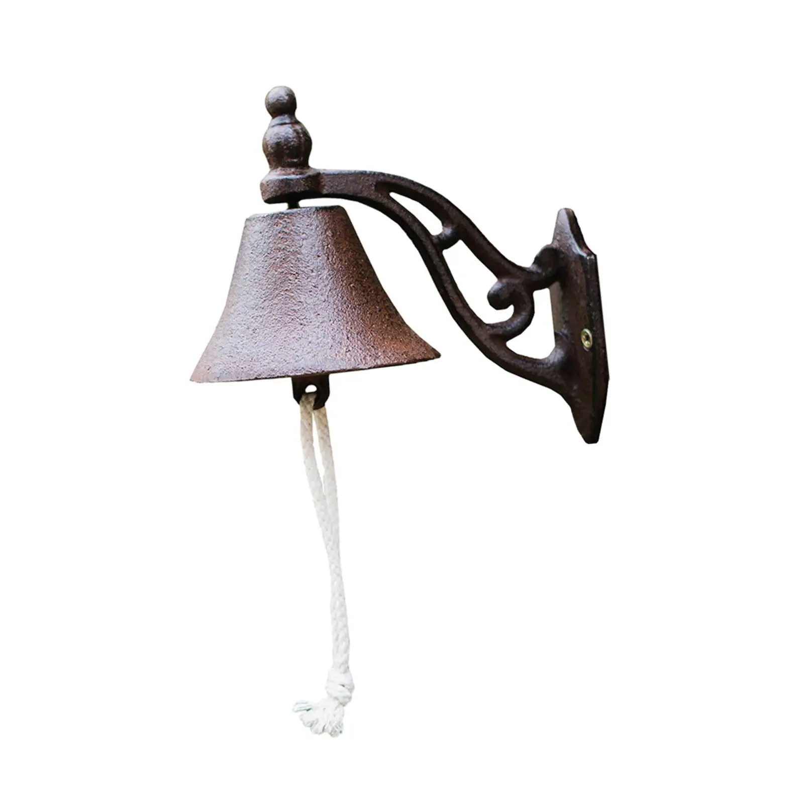 Cast Iron Doorbell Retro Metal Hanging Bell for Farmhouse Front Garden
