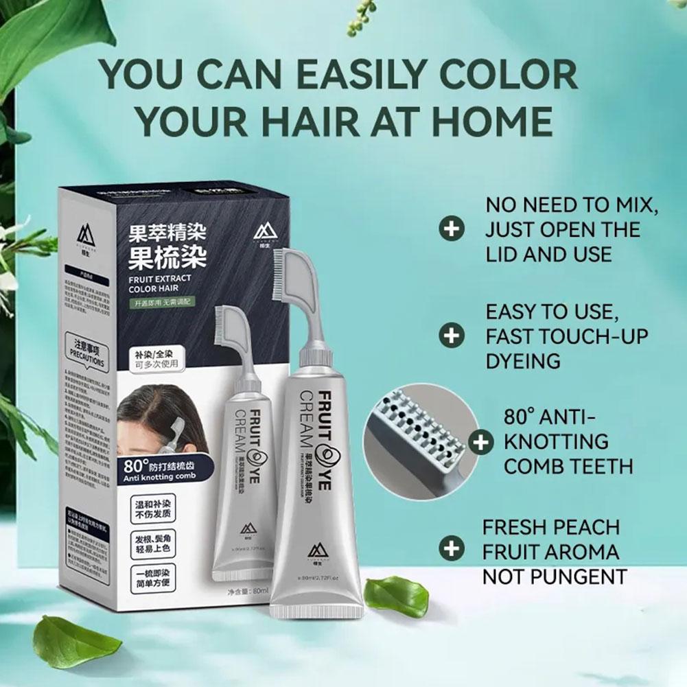 Best of Black Hair Dye Cream Xusheng With Comb Gentle Color Dye Irritating Operate Non Set Rendering Product Hair Easy Long-lasting B8H0 Reviews & Tips