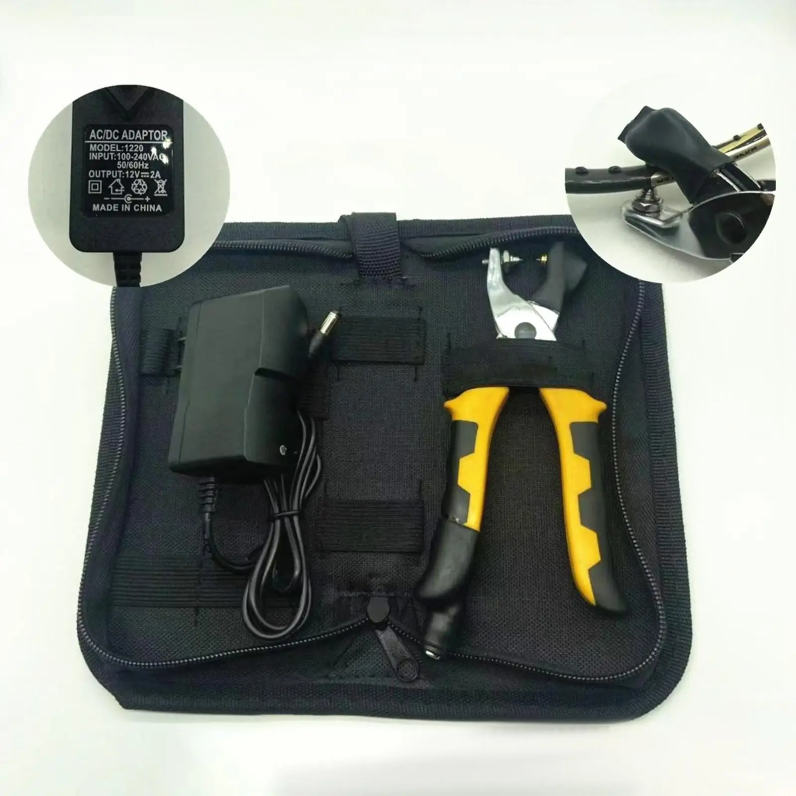 Badminton Racket Pliers Clamp with Storage Bag Grommet Tool Accessories