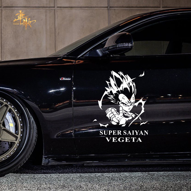 Adesivo DRAGONBALL Z - Sticker Vegeta Per Auto, Moto, Condizionatori - 320x170mm, Made In Italy