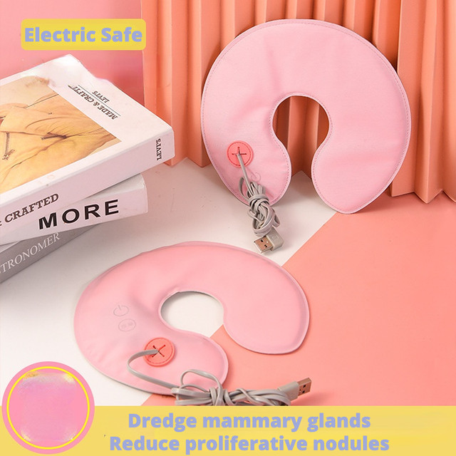 Usb Charging Electric Breast Massage Bra Vibration Chest Massager