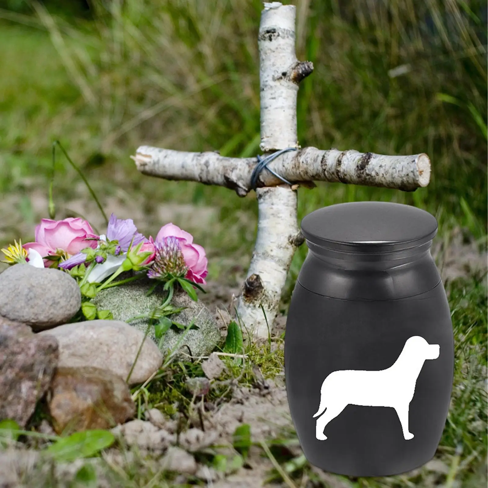 Pet Urn Ash Urns for Dogs Remembrance Supplies Stainless Steel Container