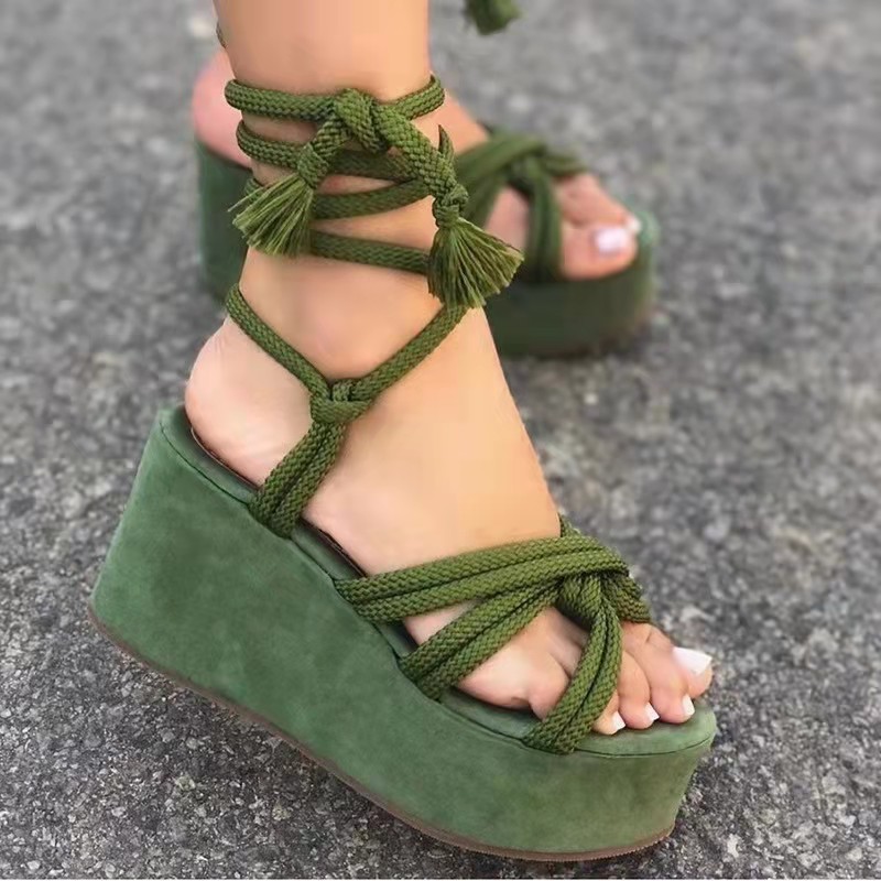 Women Gladiator Cross Tie Sandals Woman Summer 2022 Ladies Casual Open Toe  Shoes Female Thick Bottom Platform Shoes for Women - купить по выгодной  цене | AliExpress