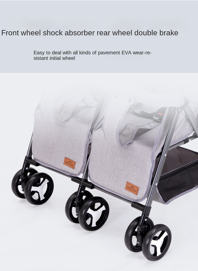 Twin Lightweight Travel Stroller Double Shock Absorbing Stroller Folding Stroller Newborn Baby Two-Way Swivel Seat Baby Stroller 20 Twin Lightweight Travel Stroller Double Shock Absorbing Stroller Folding Stroller Newborn Baby Two-Way Swivel Seat Baby Stroller