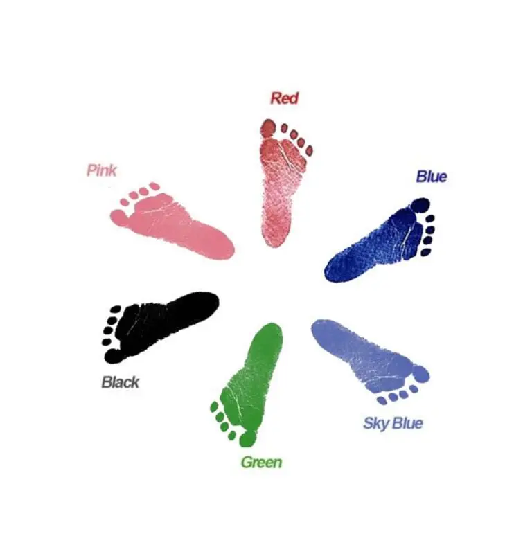 Newborn Baby DIY Footprints And Handprint Ink Pads Kits Photo Frame Toddlers Souvenir Accessories Safe Baby Shower Infants Gifts modern newborn photography