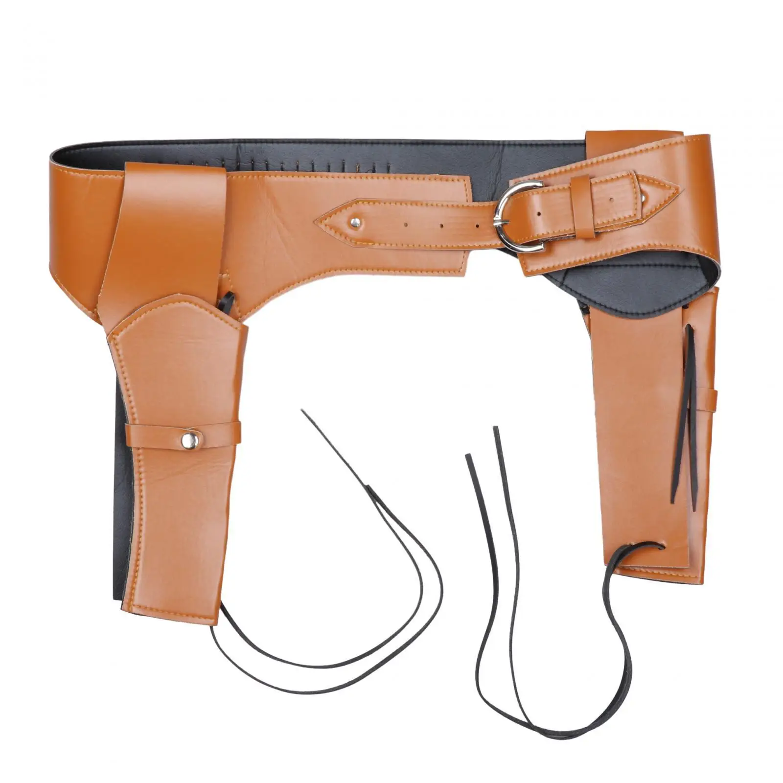 Medieval Pirate Holster with Belt Halloween Theme Party PU Leather Waistband