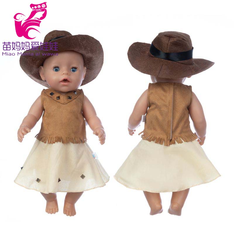38cm doll clothes for 43cm Bebe doll boy clothes pants blue elephant set for 17" doll fur pajama