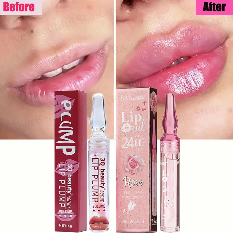 Best of Instant Volumising Lips Serum Plumper Repairing Reduce Lip Fine Lines Fuller Filler Bigger Pulp Lips Moisturizing Care Essence Reviews & Tips