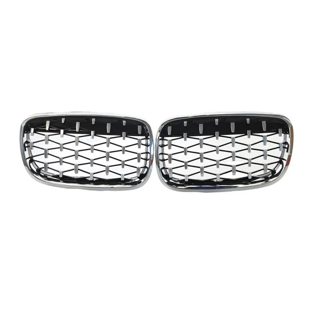 2 Pieces Front Bumper Grill Grille  X5 2007 to 2013
