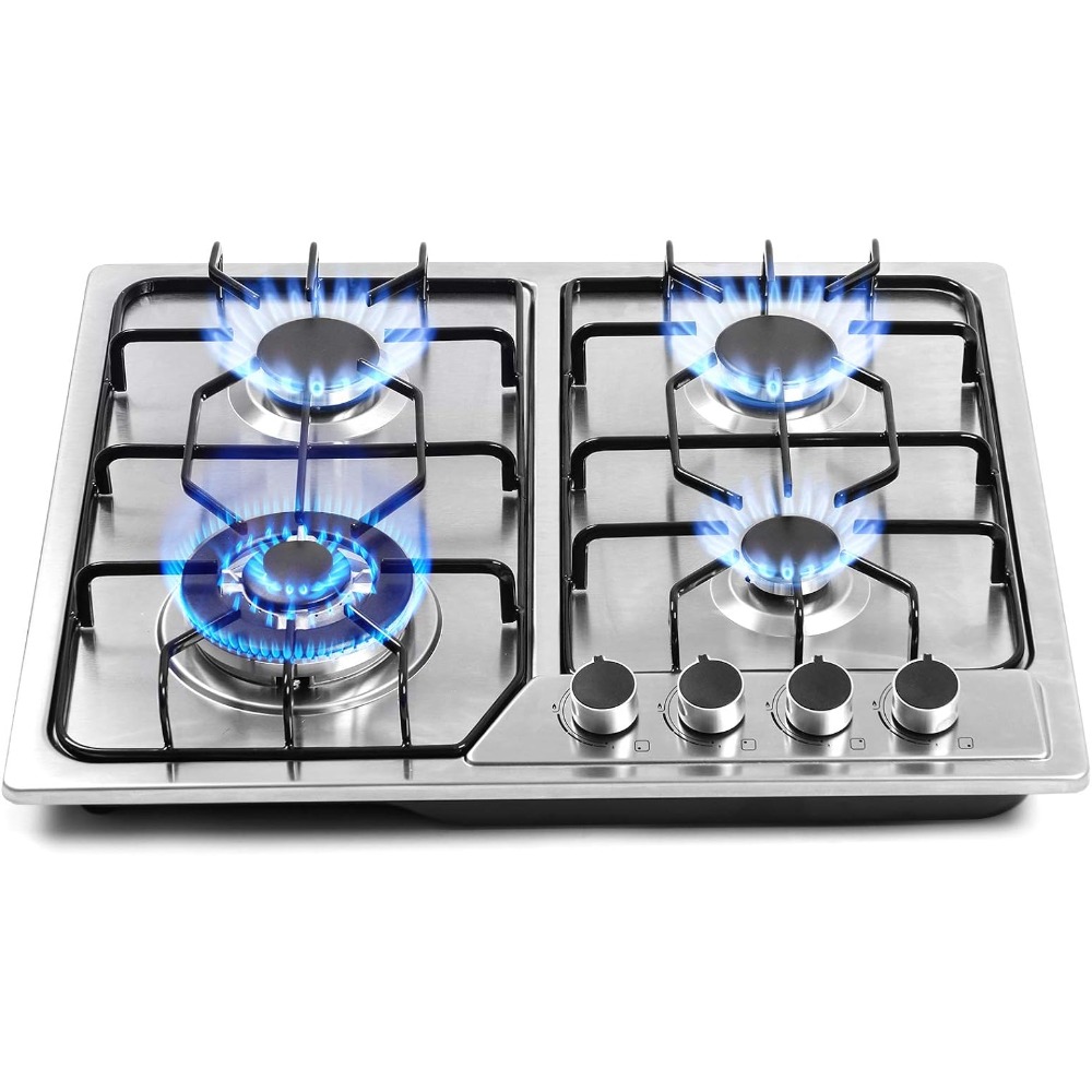 Title 1, 22″x20″ Built in Gas Cooktop 4 Burners Stainles...