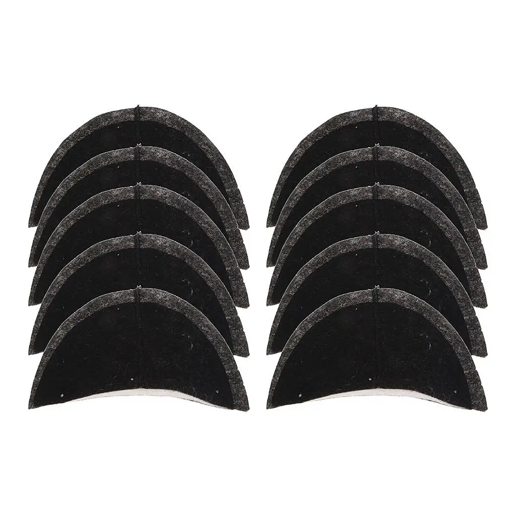 5 Pairs Black Sponge Shoulder Pads Suits Comfortable   Sponge Shoulder Padded Sewing 