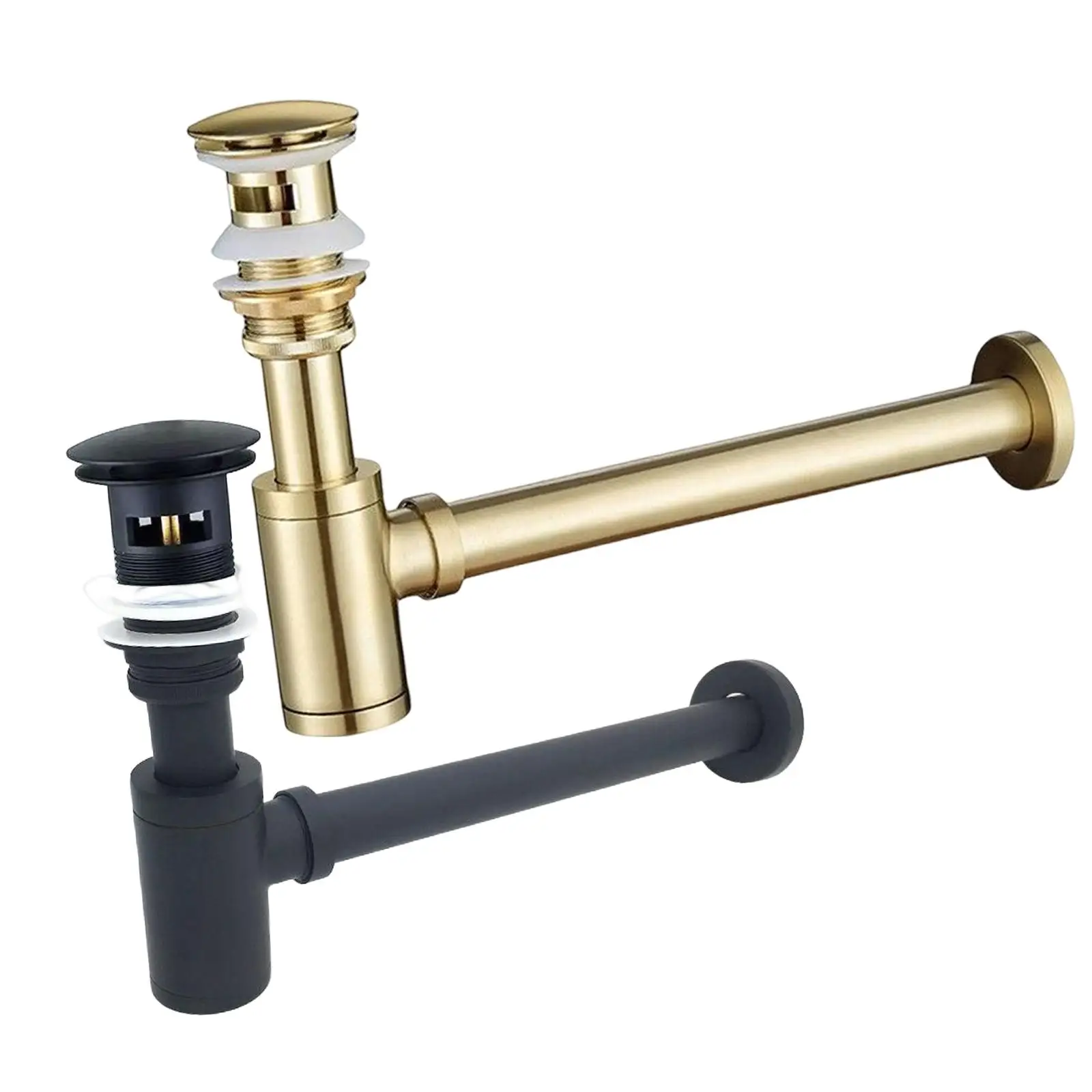 Brass Basin Sink Waste Traps Drain Odour Prevention Modern for Kitchen