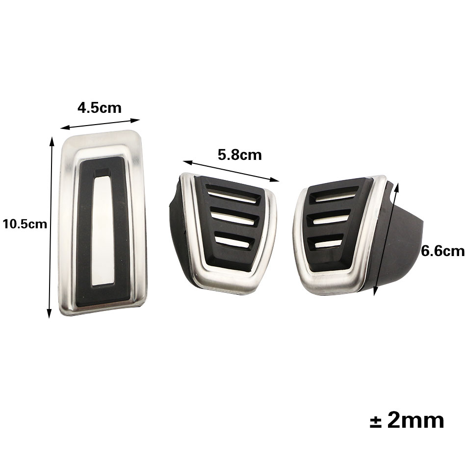 Stahl Auto Auto Pedale Fuß Kraftstoff Bremse Kupplung Abdeckung für Volkswagen VW Passat B8 Golf 7 Tiguan 2017-2022 für Seat Leon 5F MK3 – Detail 4