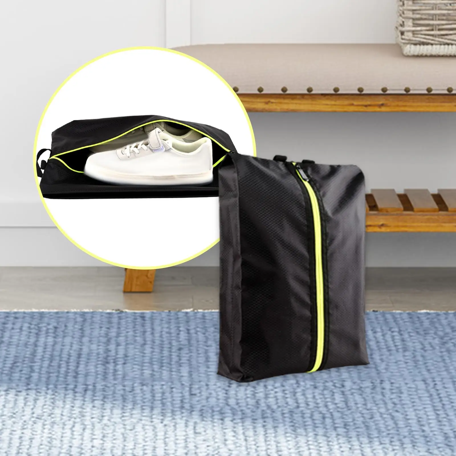 Multifunction Travel Shoes Storage Bag Luggage Space Saving Shoe Organizer for Sports Home