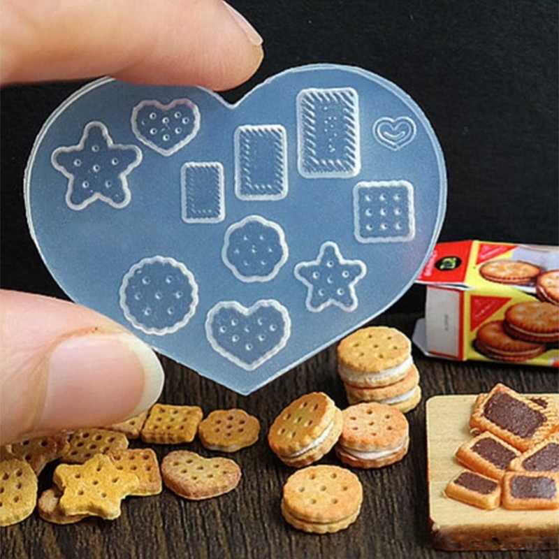 DIY Crafts Casting Baking Tool Mini Food Dessert Crystal Epoxy Resin Mold Cake Candy Chocolate Silicone Mould Wholesale
