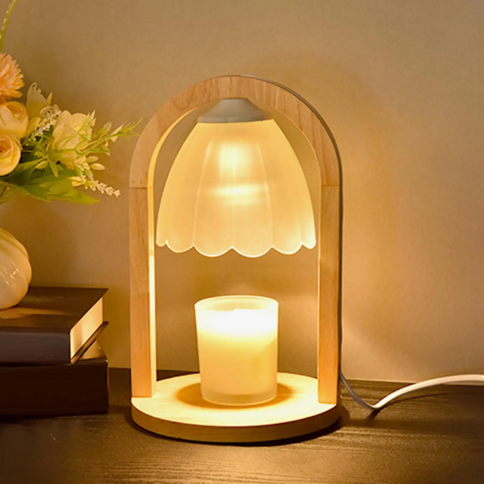 Candle Warmer Melter Lamp Diffuser Fragrance Bedside Night Decorative Candle Warmer Electric for Housewarming
