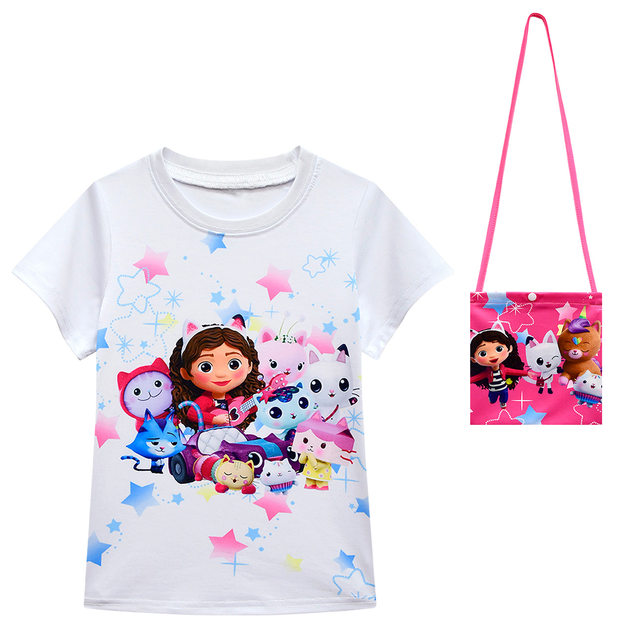 Gabby Dollhouse t-shirt + gonna + set di borse bambini estate ragazze Gabby  Cats carnevale Costume Cosplay vestiti per feste di compleanno 4-10 Y -  AliExpress