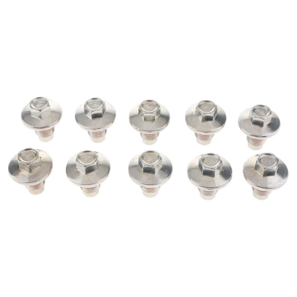 10X Car Metal Engine Oil Drain Plug Screw Repair Bolt M14x1.5 Fit for  