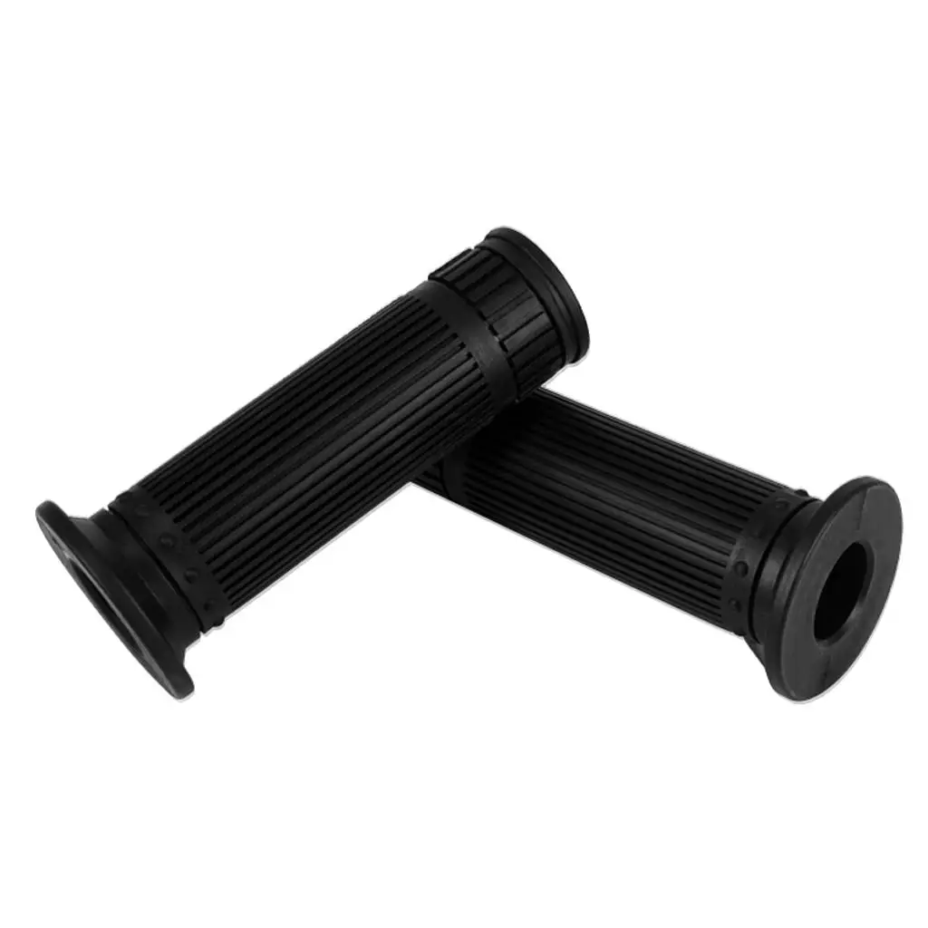 1 Pair Replacement 1`` 25mm Motorcycle Hand Grips, Antiskid Handlebar Soft Rubber Bar End Hand Rubber Motorcycle Hand Grips