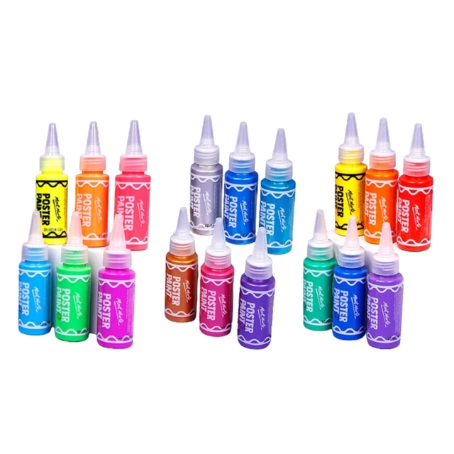 Colorations Washable Kids Glitter Paint Set - 4 oz (Pack of 6) - Non-Toxic  & Easy to Clean