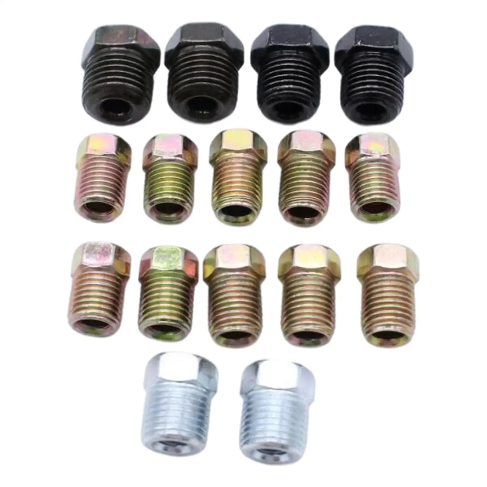 16-Pack Inverted Flare Tube Nuts Fit for 3/16 inch Tube Brake Line Systems