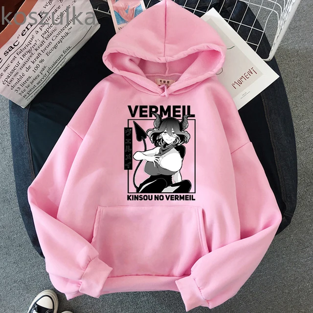 Vermeil In Gold Hoodies Anime Vermeil Eyes Graphic Sweatshirt Harajuku  Women Men Casual Clothes Oversized Loose