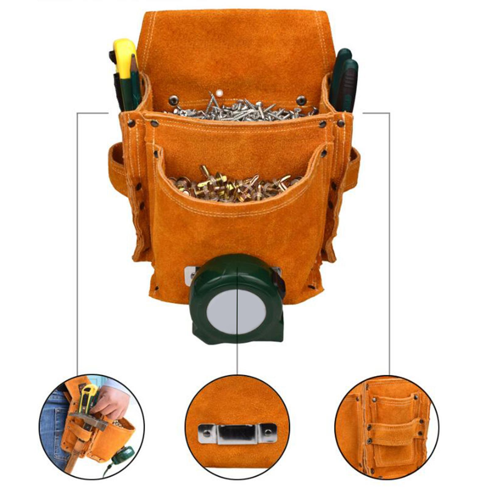 PU Tool Bag with Belt Professional Heavy Duty Multipurpose for