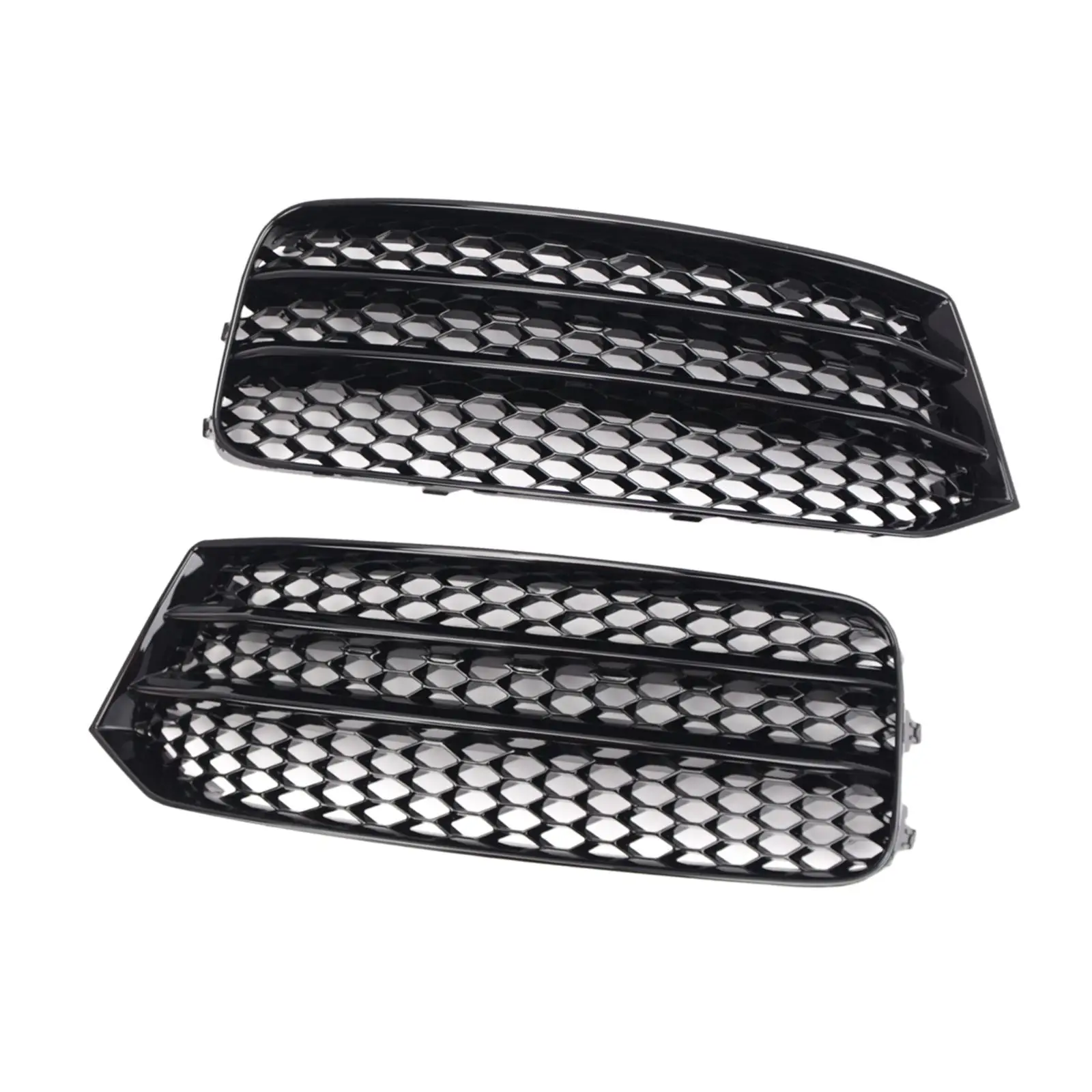 Front Bumper Grill Cover Mesh Grille 8XA807682B Left and Right for Audi A1 2015-2018 Durable Automobile Repairing Accessory