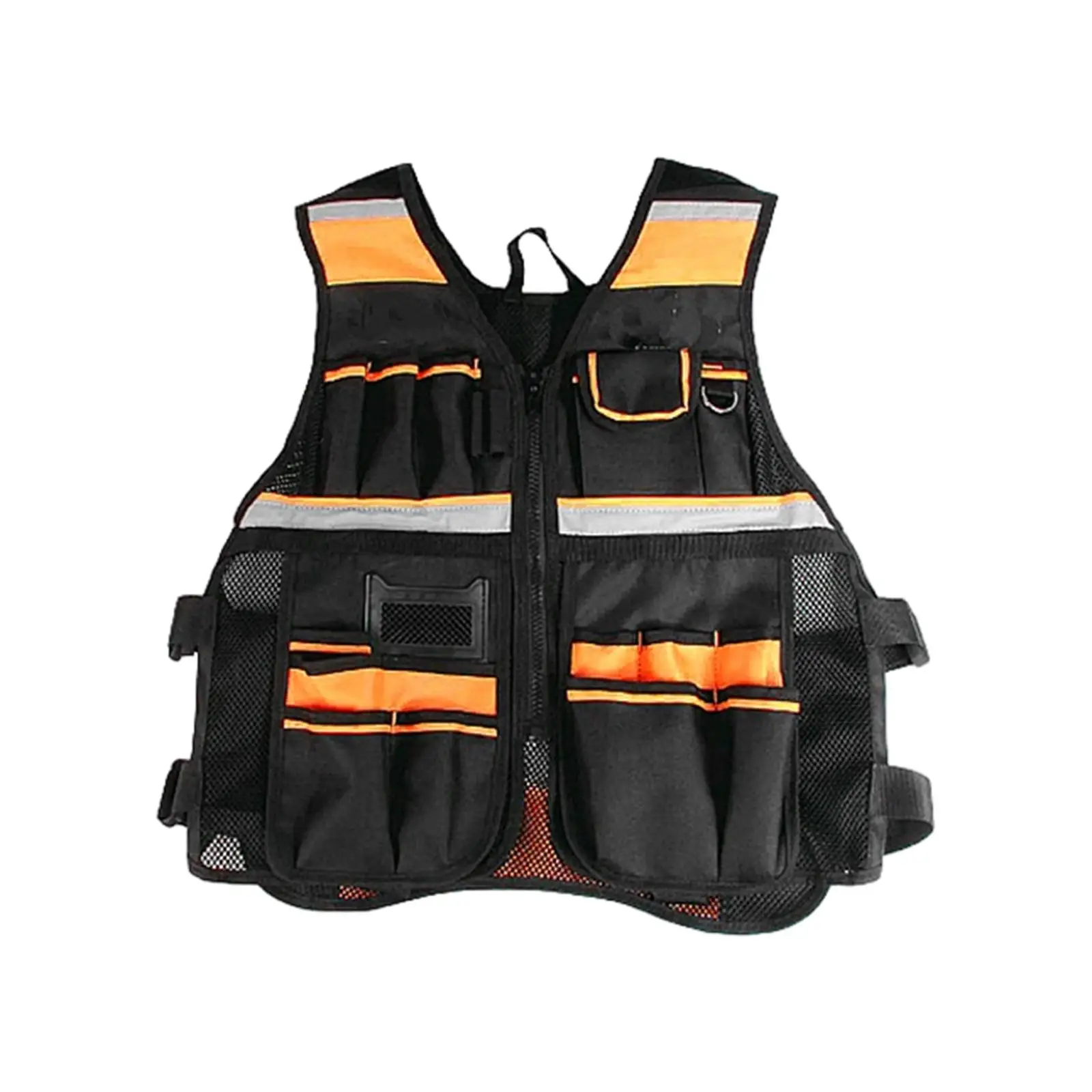 Tool Vest Electrician Carpenters Reflective Mesh Lightweight Chest Tools Vest Vest Jacket Universal Work Vest for Construction