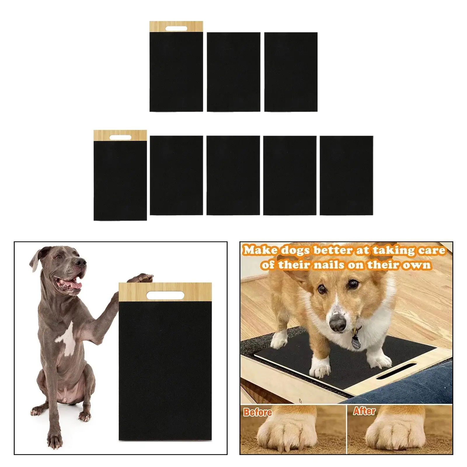 Dog Scratch Pad Wear Resistant Wood Dog Nail Scratching Board Pet Grooming