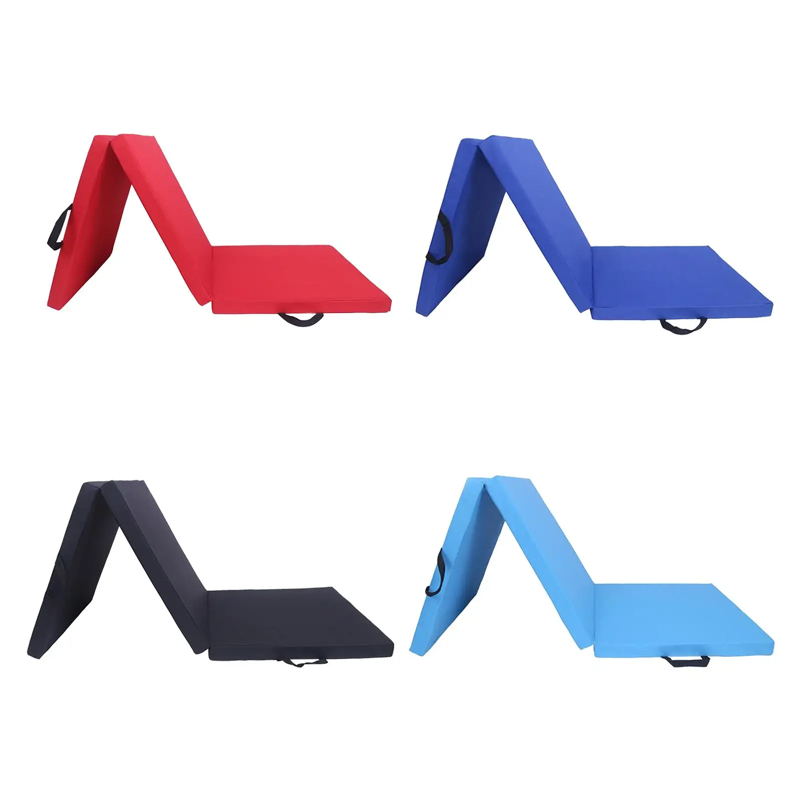 Three Fold Folding Exercise Mat with Carrying Handle for Fitness Training
