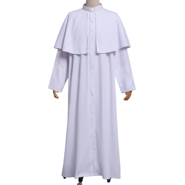 Priest Robes For Church Uniform Costume White Black Clergy