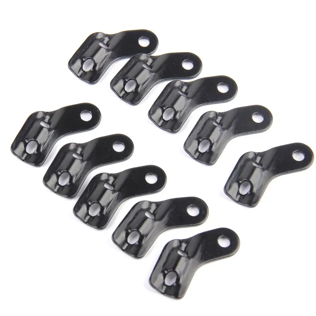 10pcs Aluminum Tent s Tensioners,  Guyline Adjusters with 3 Holes, for Camping Hiking Travel