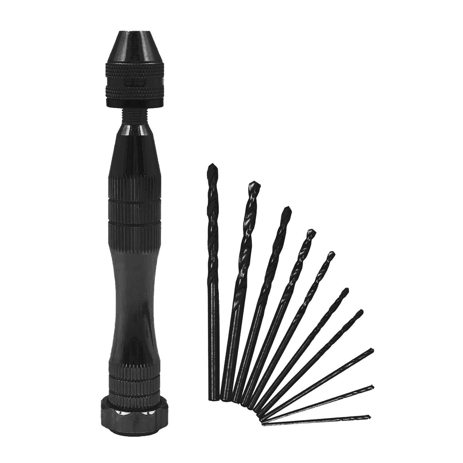 Pin Vise Hand Drill Bits Manual Drill for Craft Jewelry Model Making Tipped Bead