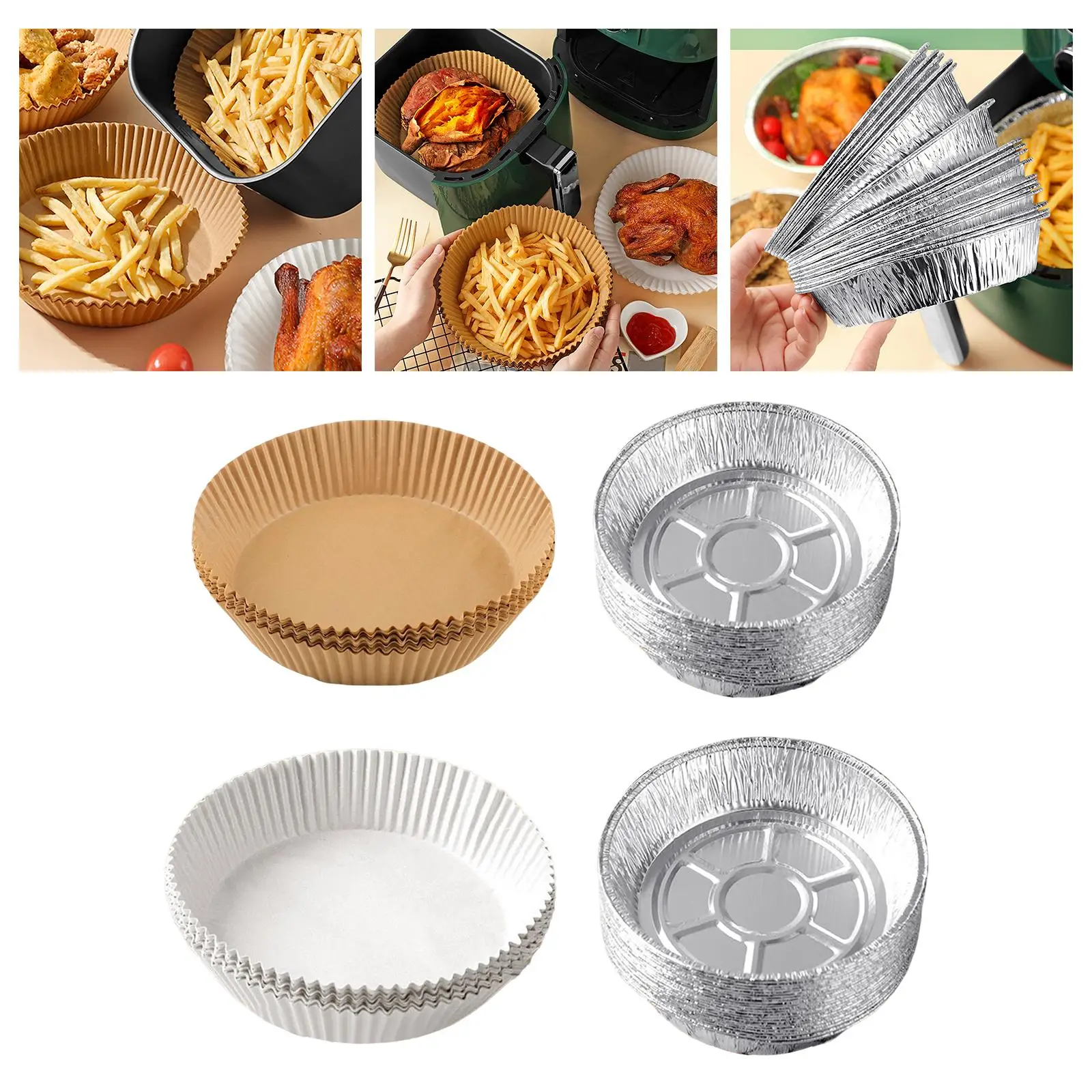 Air Fryer Parchment Paper Liners Baking Paper Oil Proof fryer Liner Tray for Roasting Kitchen Accessories Oven Steamer